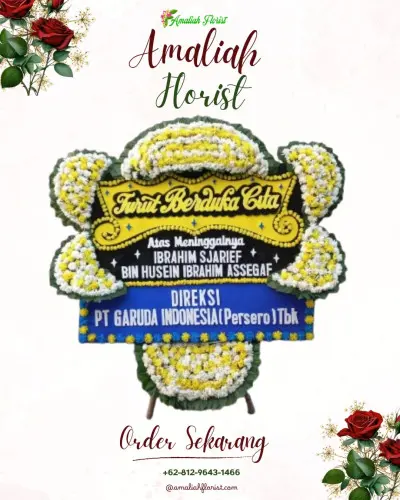 Papan Bunga Duka di Graha Saba Buana